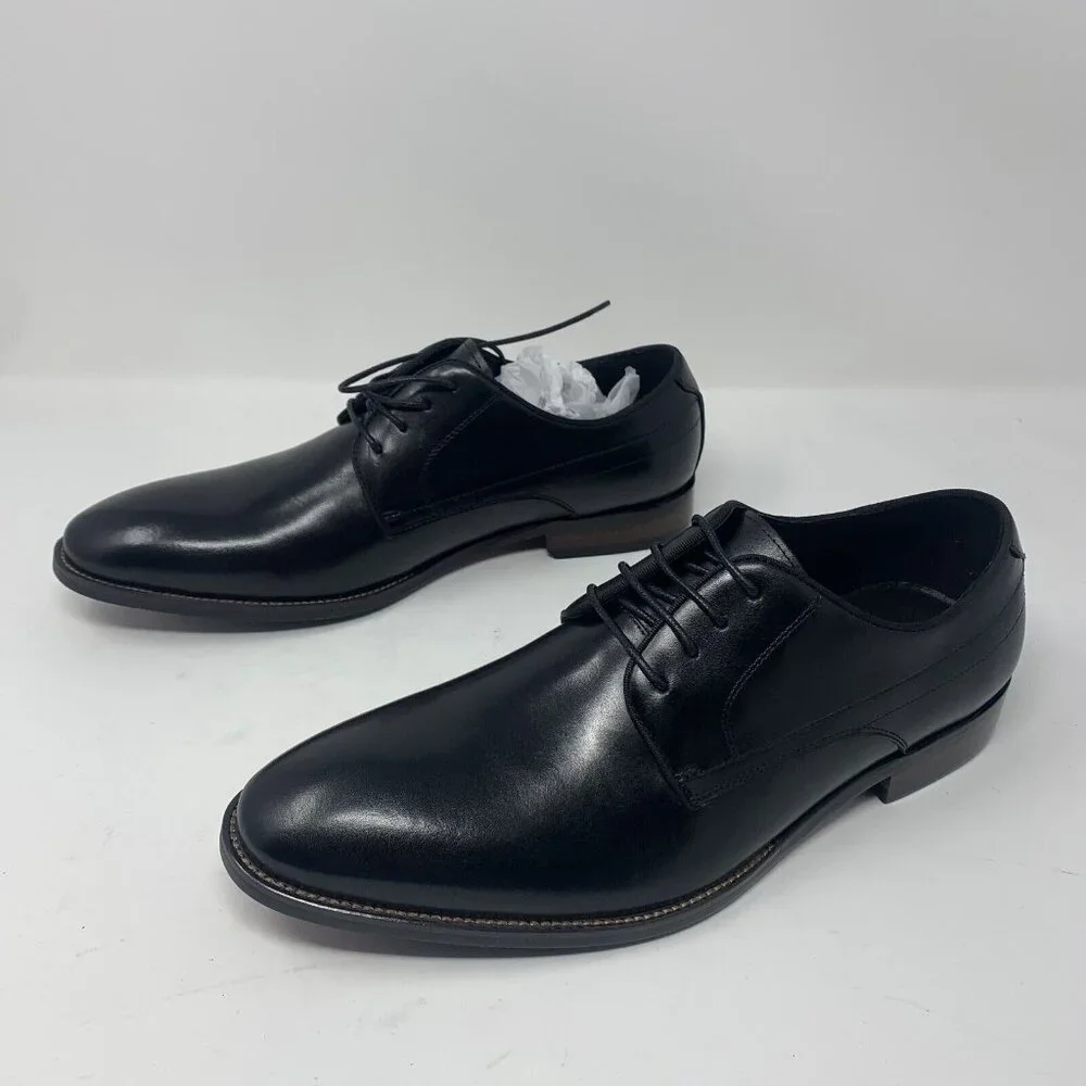 Vintage Foundry Co Elias VF1187 Dress‎ Shoes Men's 9 Black Leather Oxfords S0669